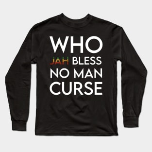 Who Jah Bless, Rasta Long Sleeve T-Shirt